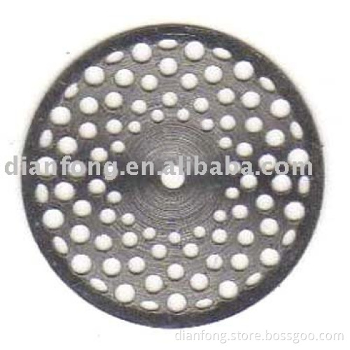sieve perforated diamond dental disc